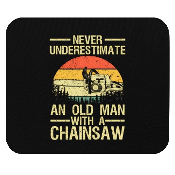 Discover Lumberjack For Dad Logger Arborist Chainsaw Mouse Pads