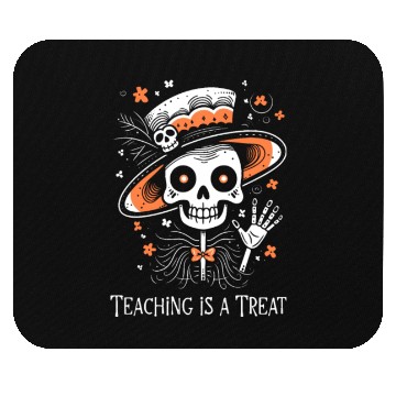 Discover Spooky Skeleton Teacher Mouse Pads