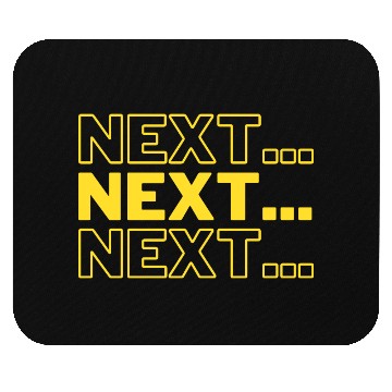 Discover Yellow Next mysterious fun Mouse Pads