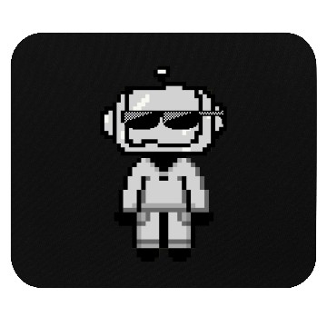 Discover pixel robot Mouse Pads