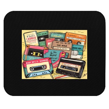 Discover old cassette tapes 90s Mouse Pads