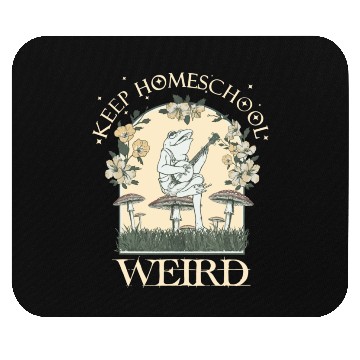 Discover Retro Keep Homeschool Weird Mom Frog Cottagecore Mouse Pads