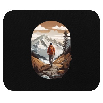 Discover Adventure in the mountains Mouse Pads
