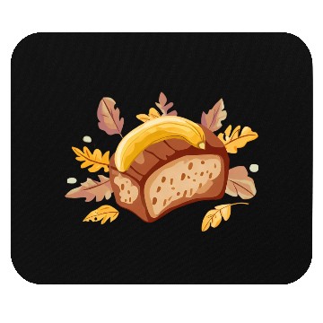 Discover Autumn banana bread treat Mouse Pads
