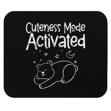 Discover Cuteness Mode Activated 3 Mouse Pads