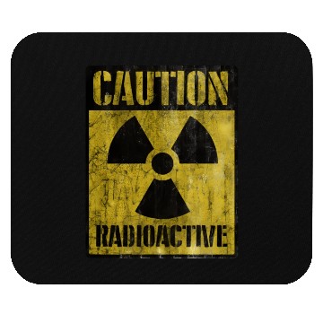Discover Grunge Caution Radioactive Post Apocalypse Zombie Mouse Pads