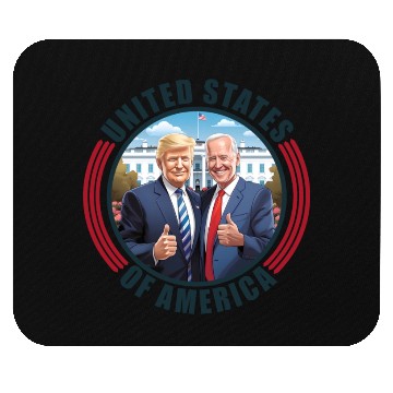 Discover President USA Donald Trump Joe Biden Mouse Pads