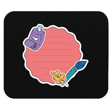 Discover Back to School Sticker Mouse Pads