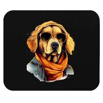 Discover Golden Retriever in the Streets | Dog Lovers Mouse Pads