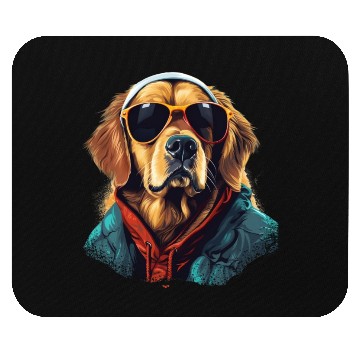 Discover Golden Retriever in the Streets | Dog Lovers Mouse Pads