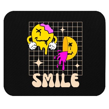 Discover Yellow Smiles Mouse Pads