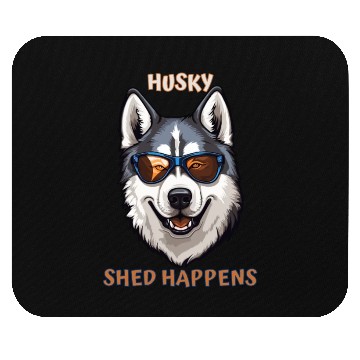 Discover Funny Cute Beautiful Siberian Husky Dog Design Mouse Pads