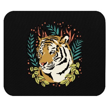 Discover Flower Tiger Mouse Pads