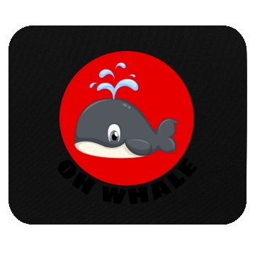 Discover Oh Whale Whale Pun Mouse Pads