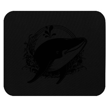 Discover Whale Ocean Marine Mouse Pads