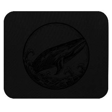 Discover Whale Ocean Marine Mouse Pads