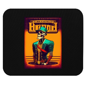 Discover Run skull punk rock Mouse Pads