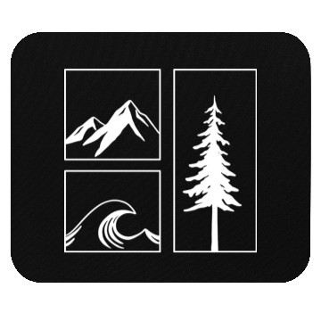 Discover Collected Nature White Version Mouse Pads