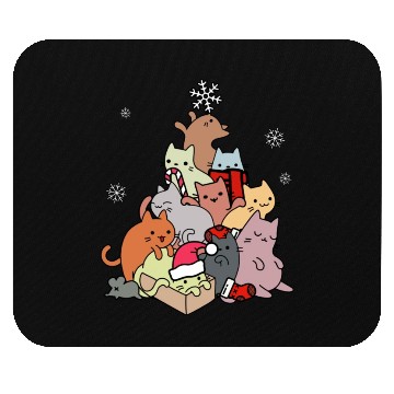 Discover Winter Cat Mountain Or Tree Mouse Pads