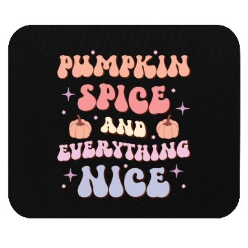 Discover Pumpkin Spice & Everything Nice, Happy Halloween Mouse Pads