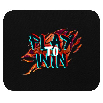Discover Black and Orange Modern Play To Win Mouse Pads