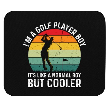 Discover I'm A Golf Player Boy - Golfer Golfing Boys Mouse Pads