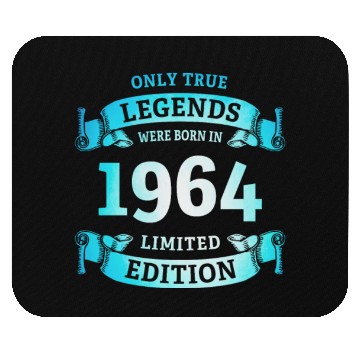 Discover True Legends were born in 1964 60th Birthday Gift Mouse Pads