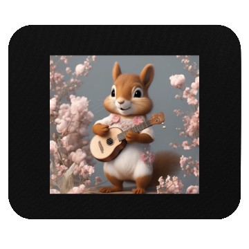 Discover Aesthetic Cottagecore Floral Cute Squirrel Playing Mouse Pads
