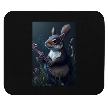 Discover Aesthetic Cottagecore Floral Cute Squirrel Playing Mouse Pads