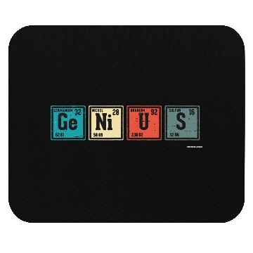 Discover Genius Periodic Table Elements Chemistry Teacher Mouse Pads