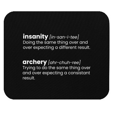 Discover Outdoor Hunting Funny Archery Definition Meaning Mouse Pads