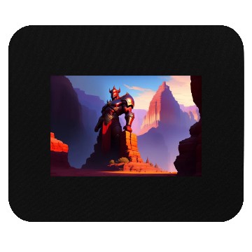 Discover Khorne statue in the depths of the grand canyon Mouse Pads
