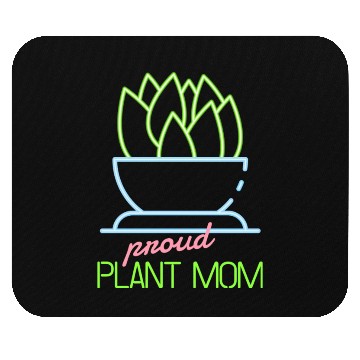 Discover Proud Plant Mom Neon Style Mouse Pads