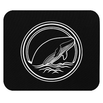 Discover Whale Ocean Marine Mouse Pads