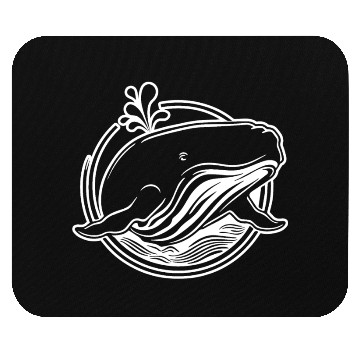 Discover Whale Ocean Marine Mouse Pads