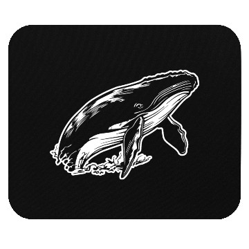 Discover Whale Ocean Marine Mouse Pads