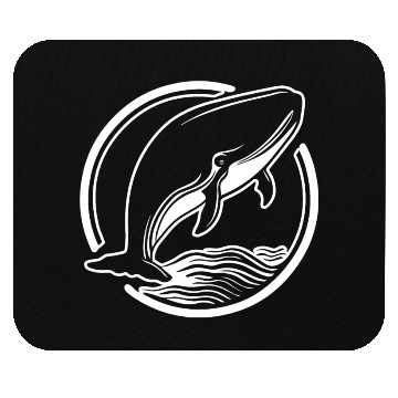 Discover Whale Ocean Marine Mouse Pads