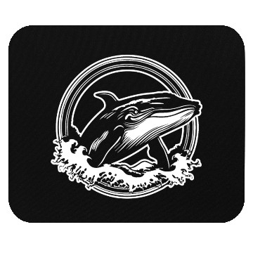 Discover Whale Ocean Marine Mouse Pads