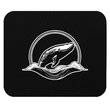 Discover Whale Ocean Marine Mouse Pads