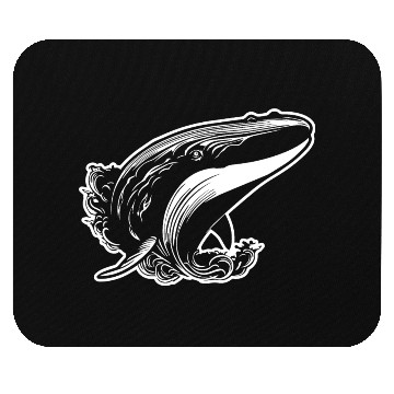 Discover Whale Ocean Marine Mouse Pads