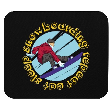 Discover Eat Sleep Snowboarding Repeat Mouse Pads