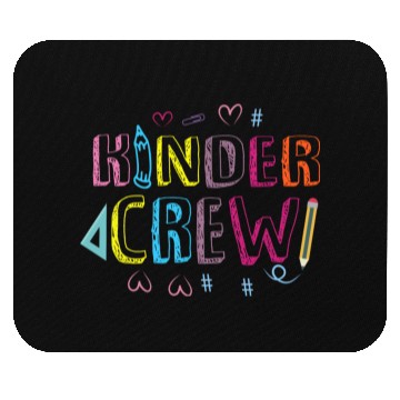 Discover Kinder Crew Kindergarten Preschool Teacher Mouse Pads