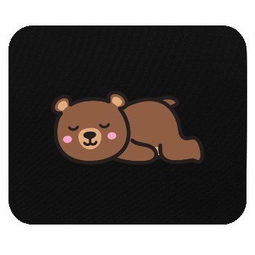 Discover Cute Sleeping Bear Mouse Pads