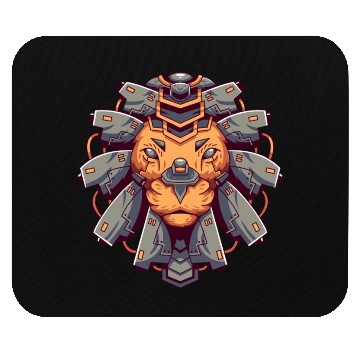 Discover Mecha Lion Head Mouse Pads