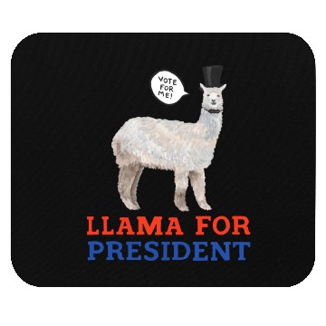 Discover Llama For President Mouse Pads