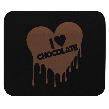 Discover I Love Chocolate Candy Heart Lover Mouse Pads