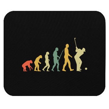 Discover Golf Player Evolution Golf Club Golfer Golf Retro Mouse Pads