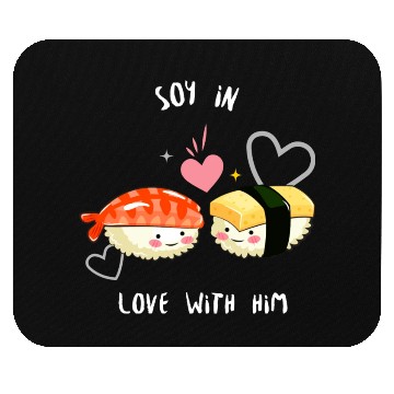 Discover Soy In Love With Him Mouse Pads