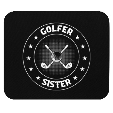 Discover Golf Player Sister Golfer - Golfer Sister Mouse Pads
