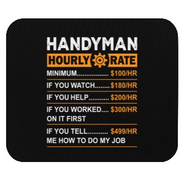Discover Handyman Hourly Rate Labor Day Mouse Pads